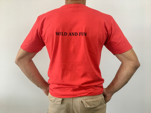 Offroad Animal T shirt Red Rear