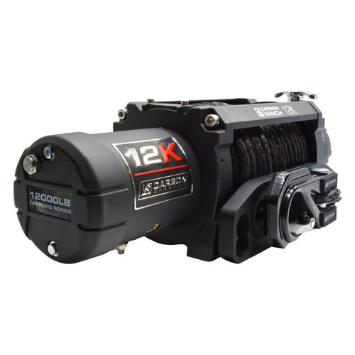 Carbon 12K 12000lb Electric Winch V3 | Black