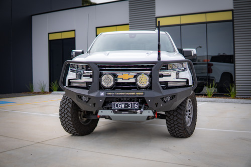 Chevy Silverado 1500 Toro bull bar with optional lights