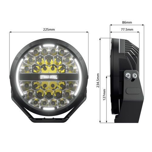 Night Slapper 9 inch LED Driving Lights Night Slapper 9 inch LED Driving Lights