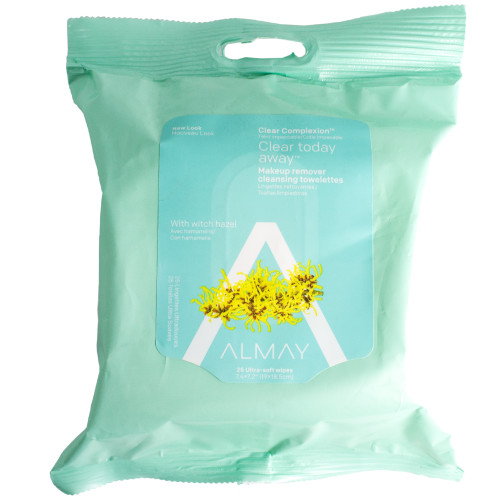 Almay Clear Complexion 4-in-1 Makeup Remover Cleansing Towelettes 25 ct Almay Clear Complexion 4-in-1 Makeup Remover Cleansing Towelettes 25 ct