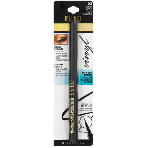 Milani Eye Tech Extreme Vinyl Liquid Eyeliner - 02 Shiny Black Milani Eye Tech Extreme Vinyl Liquid Eyeliner - 02 Shiny Black