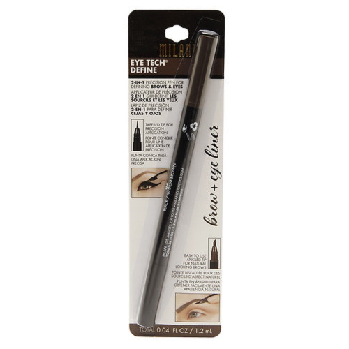 Milani Eye Tech Define 2-in-1 Precision Pen - 03 Black/Dark Brown Milani Eye Tech Define 2-in-1 Precision Pen - 03 Black/Dark Brown