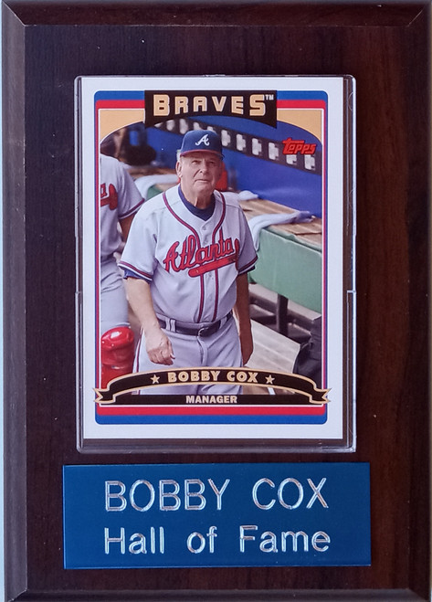Bobby Cox Atlanta Braves Player Plaque