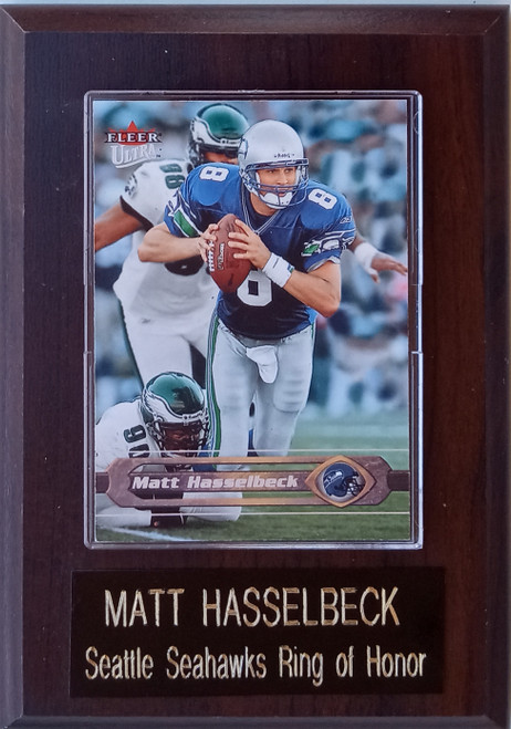 Matt Hasselbeck Seattle Seahawks Player Plaque