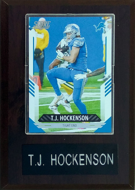 T.J. Hockenson Detroit Lions Player Plaque