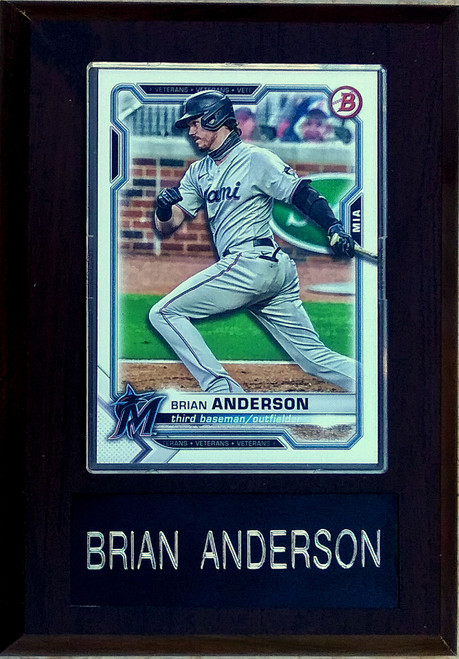 Brian Anderson Miami Marlins Player Plaque