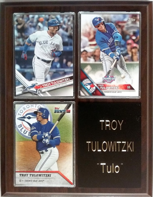 Toronto Blue Jays All-Time Greats 8-Card 12x 15 Cherry-Finish Plaque