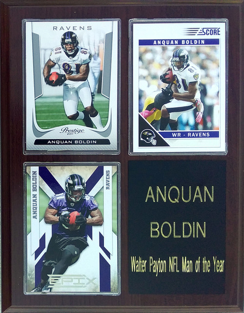 Anquan Boldin Baltimore Ravens 3-Card 7x9 Plaque