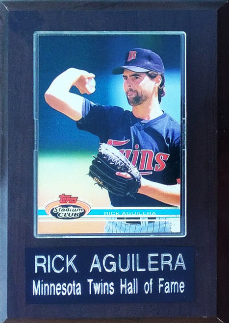 Rick Aguilera Minnesota Twins 4x6 Player Plaque