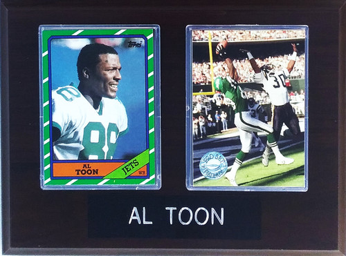 Al Toon New York Jets 2-Card 6x8 Plaque