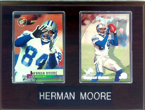Herman Moore Detroit Lions 2-Card 6x8 Plaque