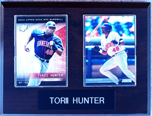 Torii Hunter Minnesota Twins 2-Card 6x8 Plaque