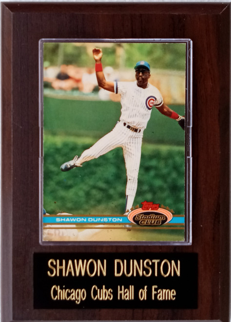 Shawon Dunston Chicago Cubs Player Plaque