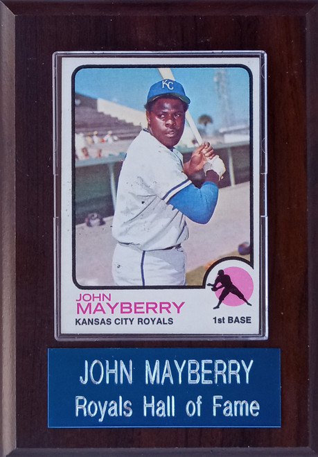 John Mayberry Kansas City Royals Player Plaque