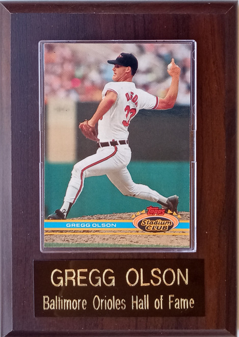 Gregg Olson Baltimore Orioles Player Plaque