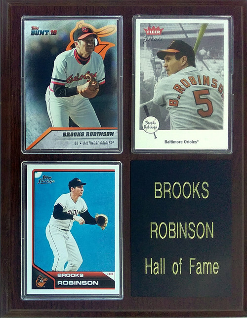 Brooks Robinson Baltimore Orioles 3-Card 7x9 Plaque