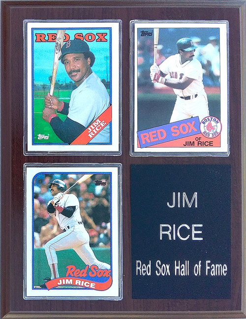 Jim Rice Boston Red Sox 3-Card 7x9 Plaque