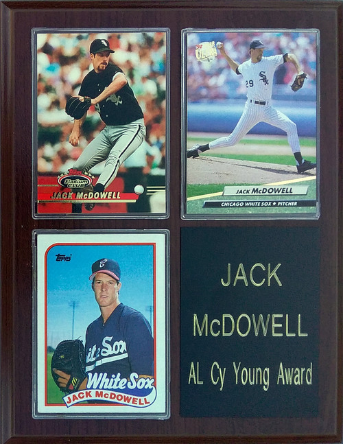 Jack McDowell Chicago White Sox 3-Card 7x9 Plaque