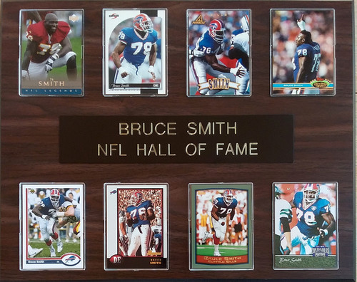 Bruce Smith Buffalo Bills 8-Card 12x15 Cherry-Finished Plaque