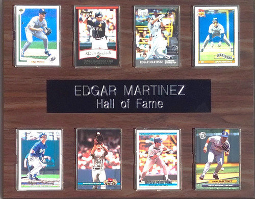 Edgar Martinez Seattle Mariners 8-Card 12x15 Cherry-Finished Player Plaque