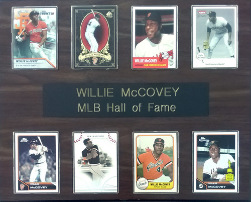 Willie McCovey San Francisco Giants 8-Card 12x15 Cherry-Finished Plaque