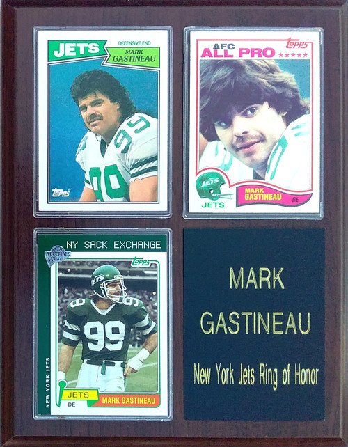 Mark Gastineau New York Jets 3-Card 7x9 Plaque