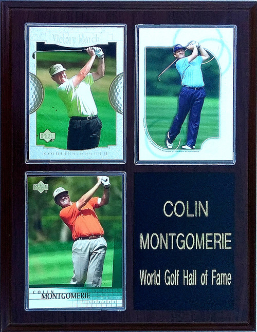 Colin Montgomerie PGA 3-Card 7x9 Plaque