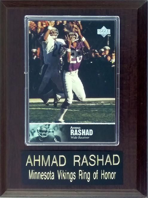 Ahmad Rashad Minnesota Vikings Player Plaque