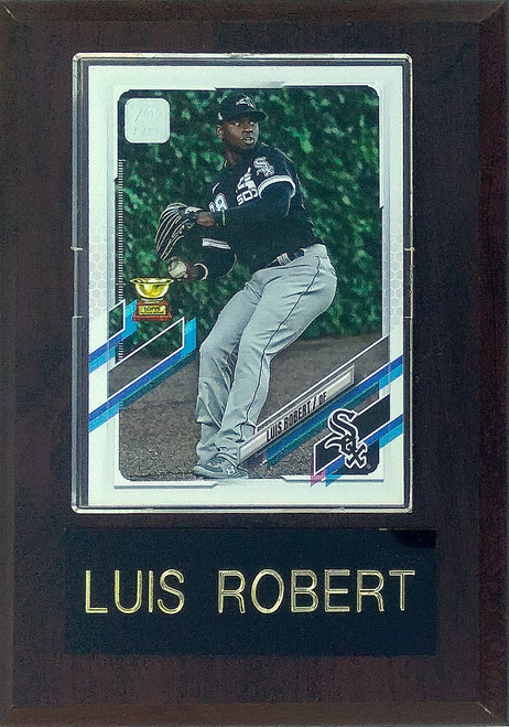 Luis Robert Chicago White Sox Card Player Plaque