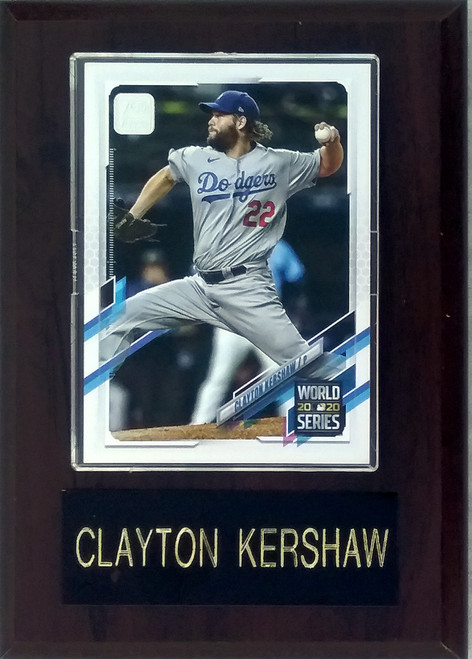 Clayton Kershaw Los Angeles Dodgers Player Plaque