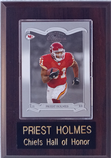 Priest Holmes Kansas City Chiefs Player Plaque