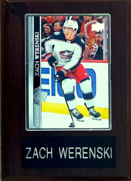 Zach Werenski Columbus Blue Jackets Player Plaque