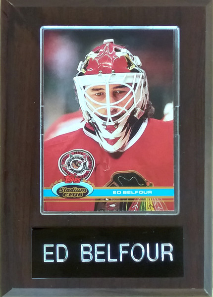 Ed Belfour Chicago Blackhawks Player Plaque