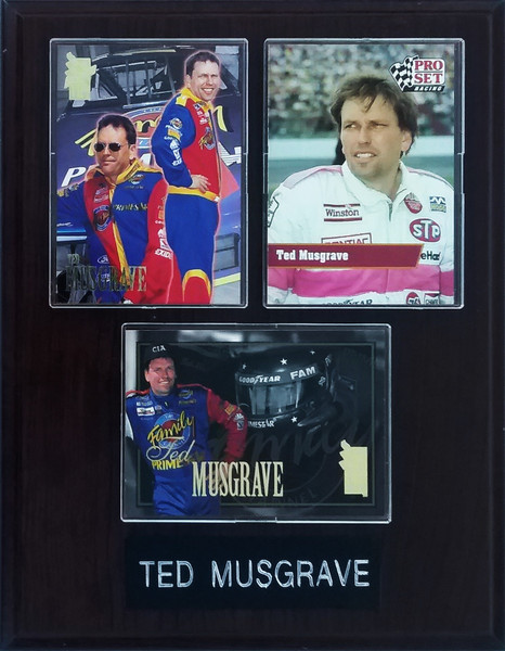 Ted Musgrave NASCAR 3-Card 7x9 Plaque Ted Musgrave NASCAR 3-Card 7x9 Plaque