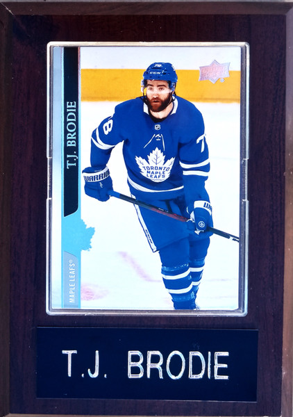 T.J. Brodie Toronto Maple Leafs 4x6 Player Plaque