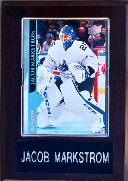 Jacob Markstrom Vancouver Canucks 4x6 Player Plaque