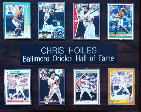 Chris Hoiles Baltimore Orioles 8-Card 12x15 Cherry-Finished Plaque