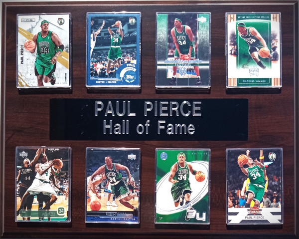Paul Pierce Boston Celtics 8-Card 12x15 Cherry-Finished Plaque Paul Pierce Boston Celtics 8-Card 12x15 Cherry-Finished Plaque