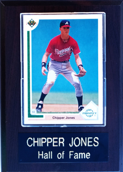 Chipper Jones Atlanta Braves Player Plaque