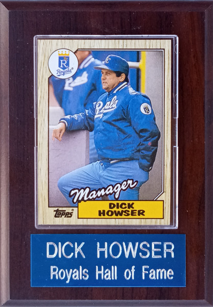 Dick Howser Kansas City Royals Player Plaque