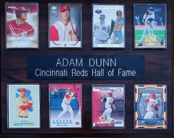 Adam Dunn Cincinnati Reds 8-Card 12x15 Cherry-Finished Plaque
