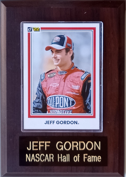 Jeff Gordon NASCAR Player Plaque