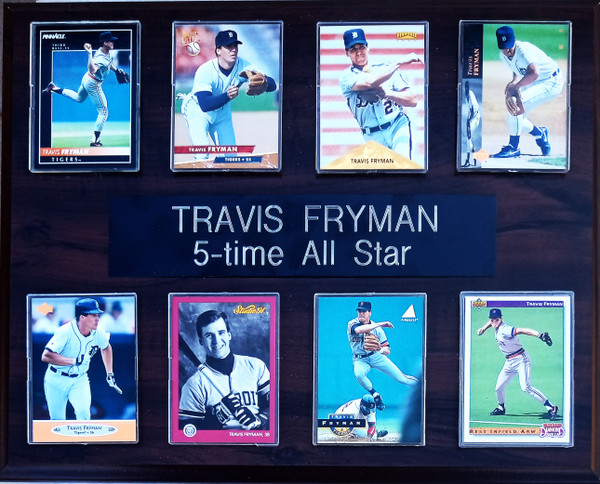 Travis Fryman Detroit Tigers 8-Card 12x15 Cherry-Finished Plaque