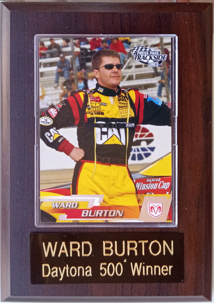 Ward Burton NASCAR Player Plaque