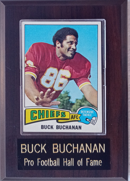 Buck Buchanan Kansas City Chiefs Player Plaque