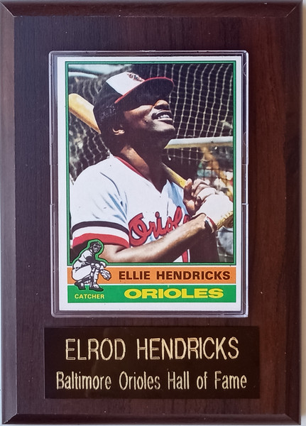 Elrod Hendricks Baltimore Orioles Player Plaque