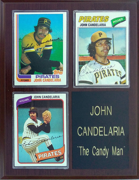 John Candelaria Pittsburgh Pirates 3-Card 7x9 Plaque