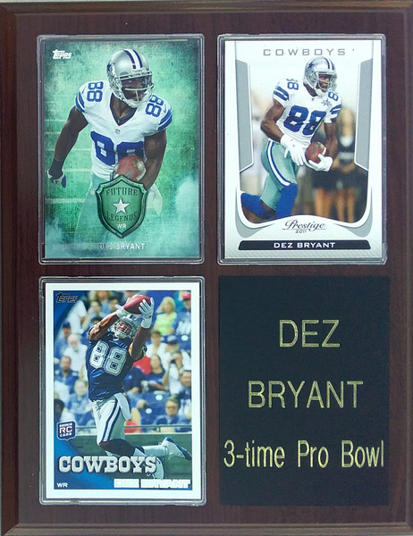 Dez Bryant Dallas Cowboys 3-Card 7x9 Plaque