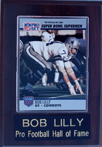 Bob Lilly Dallas Cowboys 4x6 Player Plaque